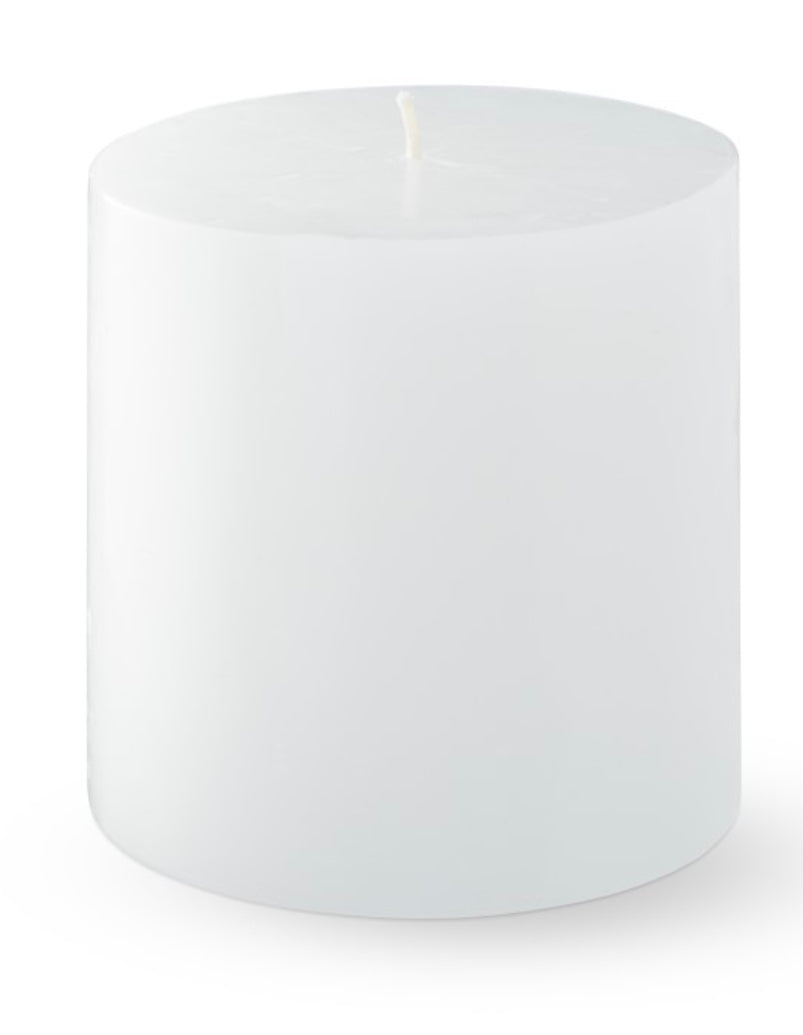 3x3 white unscented pillar