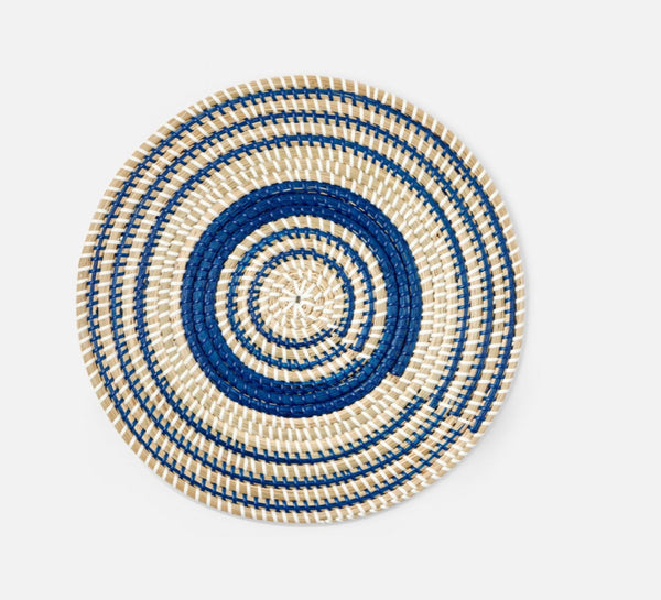 Blue Pheasant Dark Blue/Natural Round Placemats Park Place Midtown