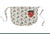 22"L x 16"W Cotton Half Apron w/ Strawberry-Shaped Pocket, Ruffle & Strawberry Floral Pattern, Multi Color