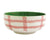 Mistletoe Plaid Large Footed Serving Bowl