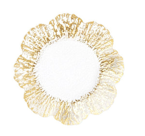 Rufolo Gold Glass Canape Plate