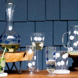 Drop Blue Champagne Glass