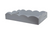 Addison Ross Scalloped Chiffon Gray Tray 17”x13”