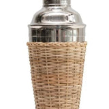 Cocktail Shaker with Rattan Sleeve