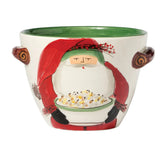 Old St. Nick Handled Deep Serving Bowl