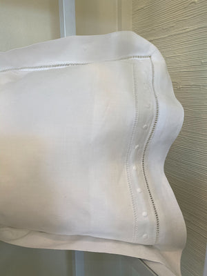 Swiss Dot & Hemstitch Boudoir Sham