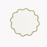 Scallop Edge Circle Placemat- Grass