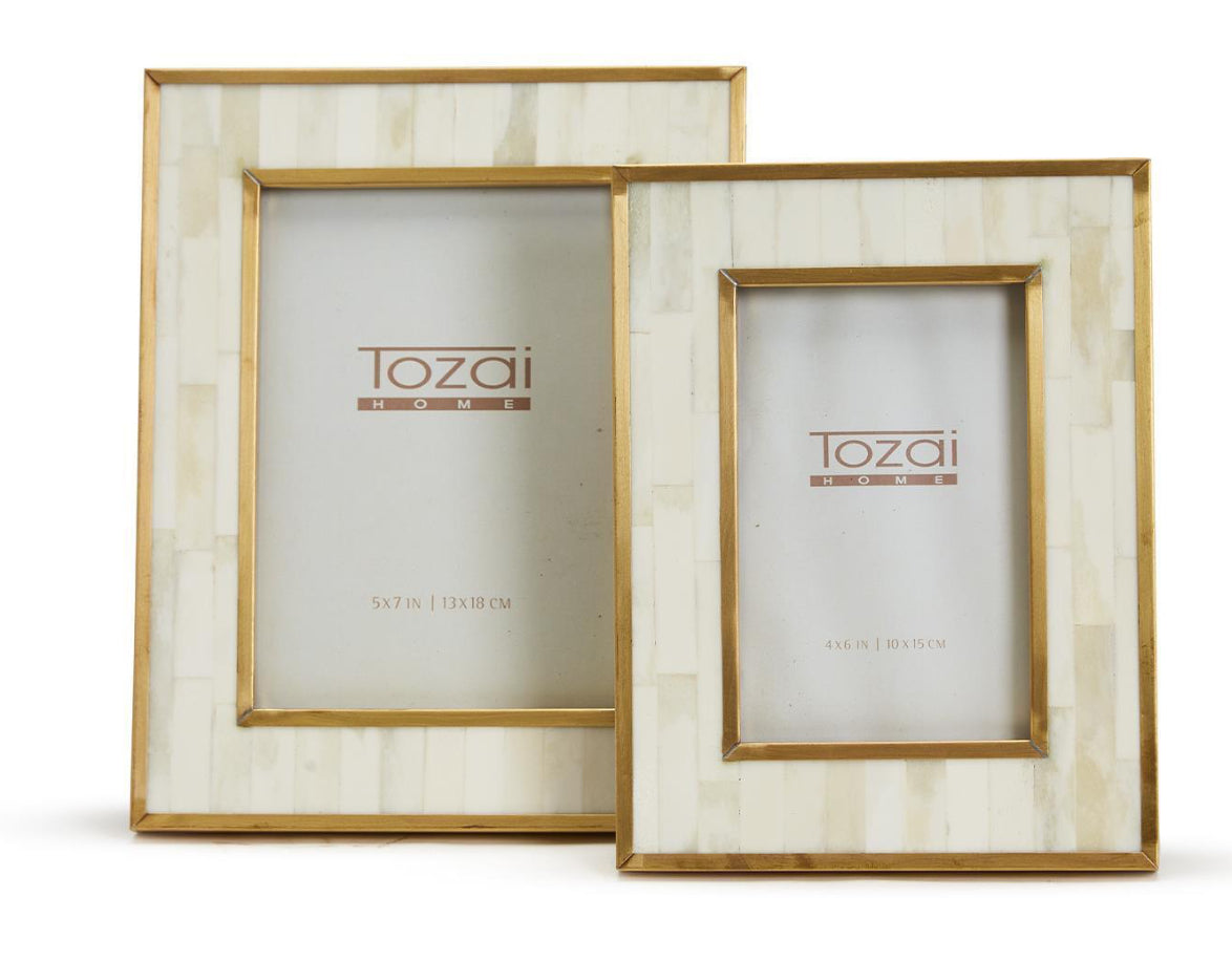 4x6 Photo Frame with Brass Border