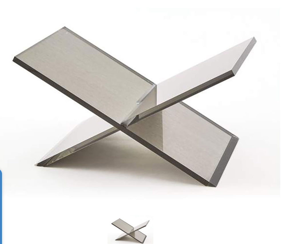 Acrylic Book Stand Silver