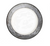 Emerson White/Pewter Dinner Plate