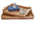 Medium-Wicker Tray White Handles