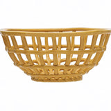 Handmade Stoneware Basket Bowl