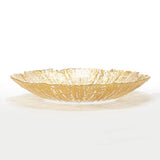 Vietri Rufulo Gold Glass Shallow Bowl