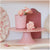 Medium Pink bamboo cake stand