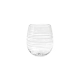 Vietri Swirl Stemless Wine Glass