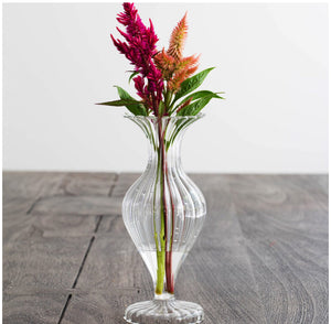 Ottico  Glass Short Bud Vase/Candleholder