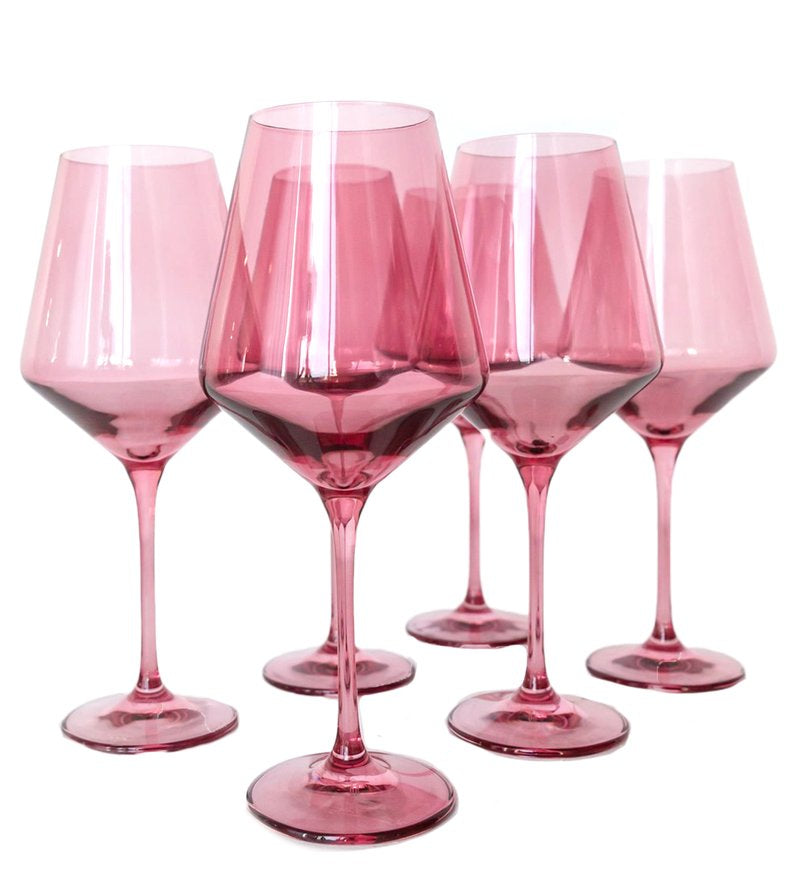 Estelle Colored Wine Stemware