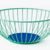 Wire Basket mint/blue lg