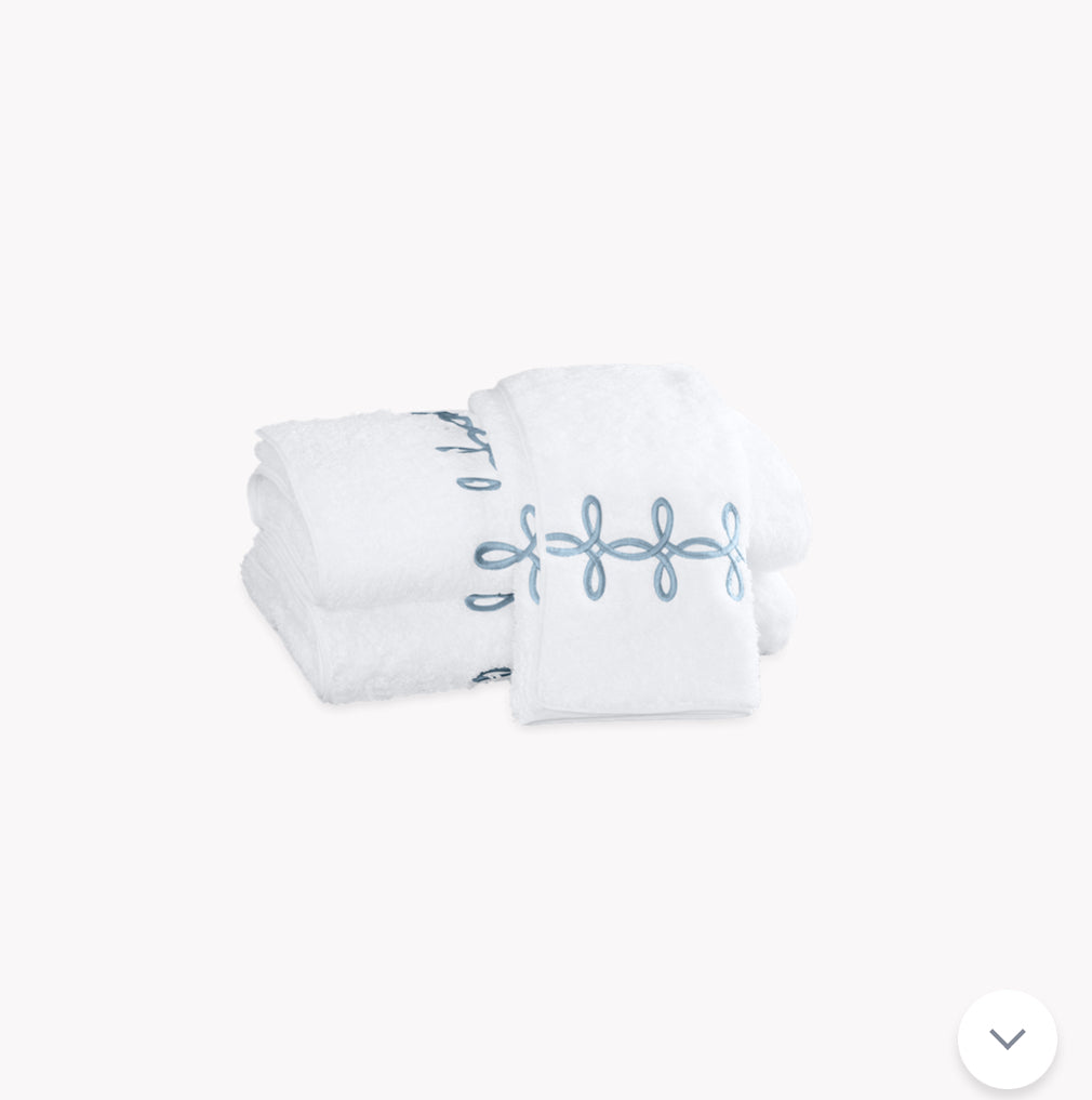 Matouk Gordian Knot Guest - Hazy Blue