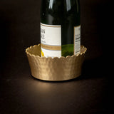 Gold Hammered Bottle Stand