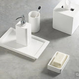 Lacca White Wastebasket