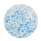 Vietri Amalfitana Aqua Splatter Salad Plate