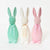 Flocked Button Nose Bunny 27”
