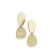 Gold Metallic Teardrop Earrings