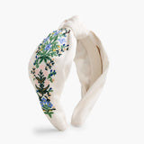 Lottie Cream Embroidered Headband