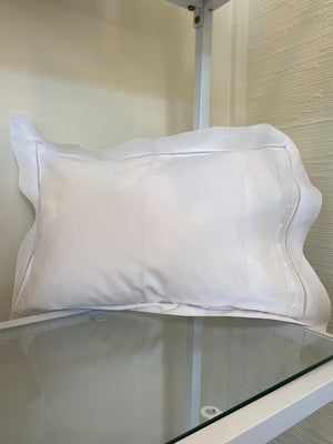 Swiss Dot & Hemstitch Boudoir Sham