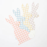 Gingham bunny napkins