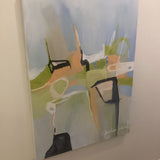 Julianne David- orange, blue, lime green