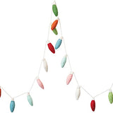 72” Wool Felt Lightbulb Garland