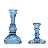 Casa Verde Indigo Candlestick 6.5”