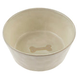 Bone Resist Pet Bowl L, White