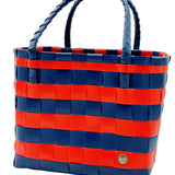 Spirit Dark Blue/Chili Red Stripes Recycled Tote