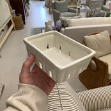Porcelain Berry Basket L