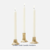 Griffin Golf Candle Holders, Brass set of 3