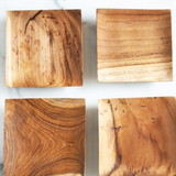 Teak Small Plates- Set of 4