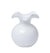 Hibiscus Glass White Bud Vase