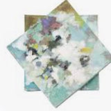 Poppy blue cocktail napkin