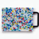 Small Cutting Board With Handle- Multi Confetti