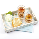 Striped Mother of Pearl Tray