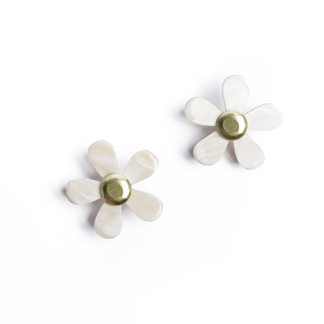 Daisy Horn Studs