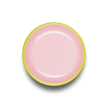 Colorama Dinner Plate - Pink & Chartreuse