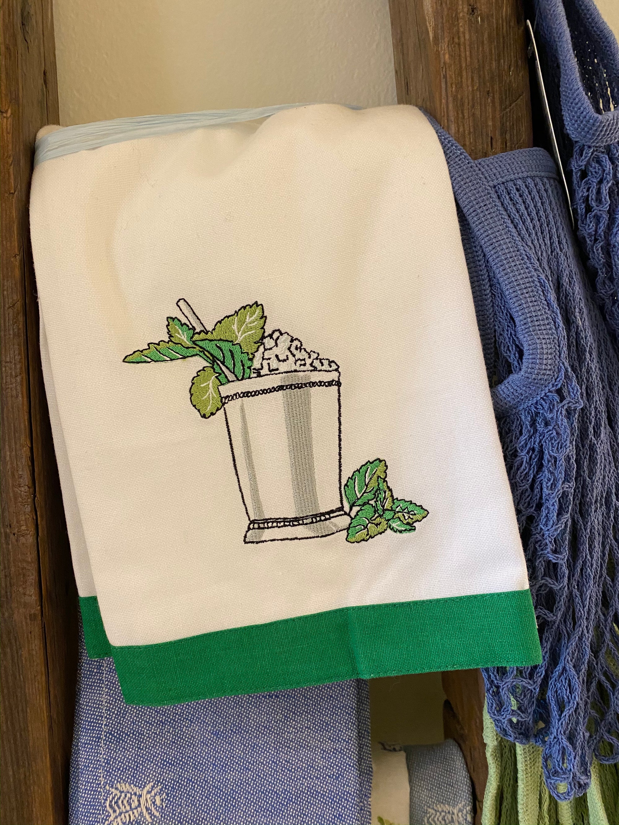 Mint Julep Tea Towel Set of 2