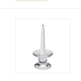 Glass Dual Taper Candle Holder