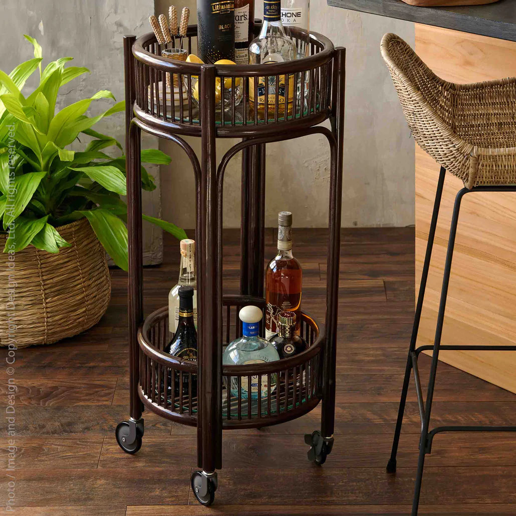 Kapoks Round Bar Cart