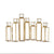 Gold Leaf Hinged Votive Candleholders