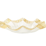 Vietri Rufolo Gold Glass Platter